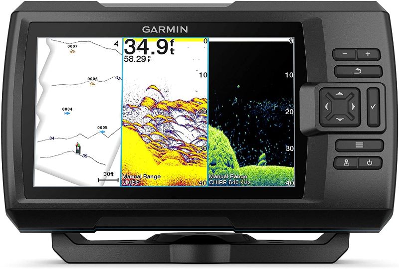 Photo 1 of Garmin Striker Vivid 7cv, Easy-to-Use 7-inch Color Fishfinder and Sonar Transducer, Vivid Scanning Sonar Color Palettes (010-02552-00)
(Parts Only)