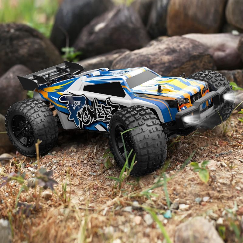 Photo 1 of Holyton Remote Control Car 1:10 Scale RC Cars 48+ KM/H High Speed 40+ min Play , 4WD All Terrains Off Road Monster Truck for Adults and Kids Hobby RC Truck Vehicle, 2 Battery Crawler Toy Gift for Boys
