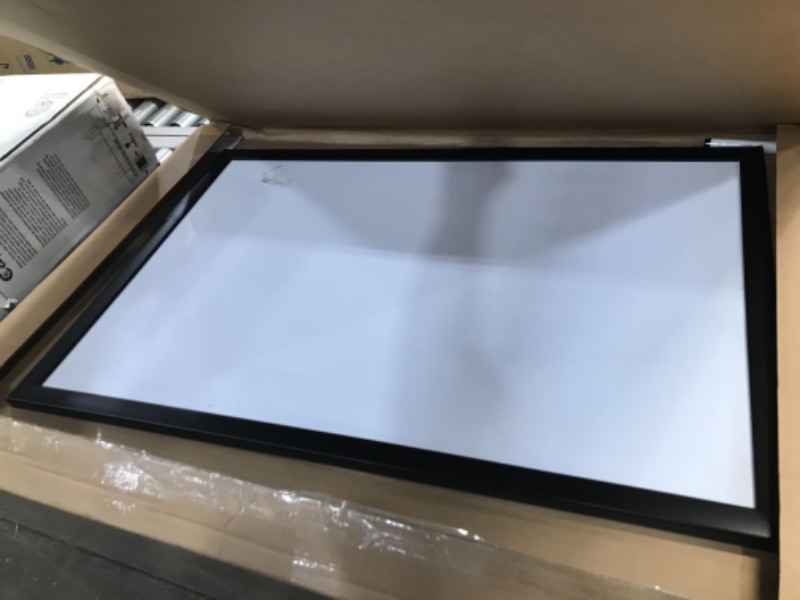 Photo 1 of U Brands Magnetic Dry Erase Board, 23 x 35 Inches, Black Wood Frame (311U00-01)
