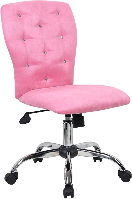 Photo 1 of Boss Office Products Tiffany Modern Office Chair in Pink
