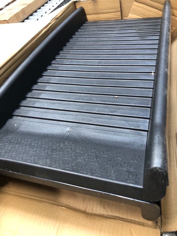 Photo 2 of  62”L Heavy Duty Portable Folding Dog Ramps for Large Dogs SUV, Truck Car Ramp Stairs Step Ladder for Pet, Non-Slip Design for Pool Boat
