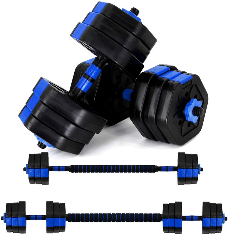 Photo 1 of Adjustable Dumbbells Set, Dumbbell Weights Set with Connector, Non-Rolling Barbell Weight Set for Home Gym, Free Weights for Exercises,