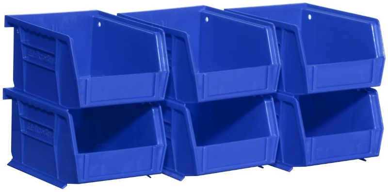 Photo 1 of Akro-Mils 08212BLUE 30210 AkroBins Plastic Storage Bin Hanging Stacking Containers