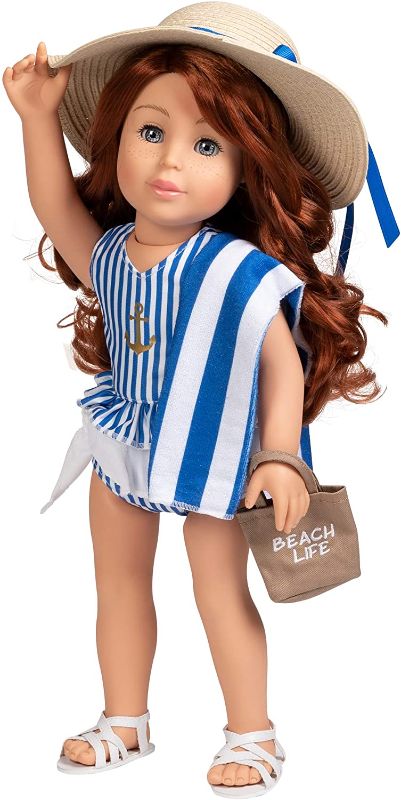 Photo 1 of Adora Amazing Girls 18-inch Doll Sasha (Amazon Exclusive)
*** missing beach life handbag***
