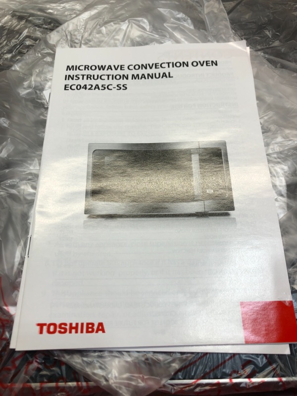 Photo 7 of Toshiba EC042A5C-SS Countertop Microwave Oven with Convection, Smart Sensor, Sound On/Off Function and LCD Display, 1.5 Cu.ft, Stainless Steel