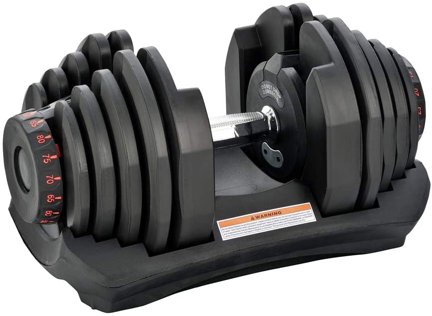 Photo 1 of AlwaysClean Dumbbell Adjustable Dumbbell Single 88 lb with Weight Plate for Home Body Workout Single(88 lb)