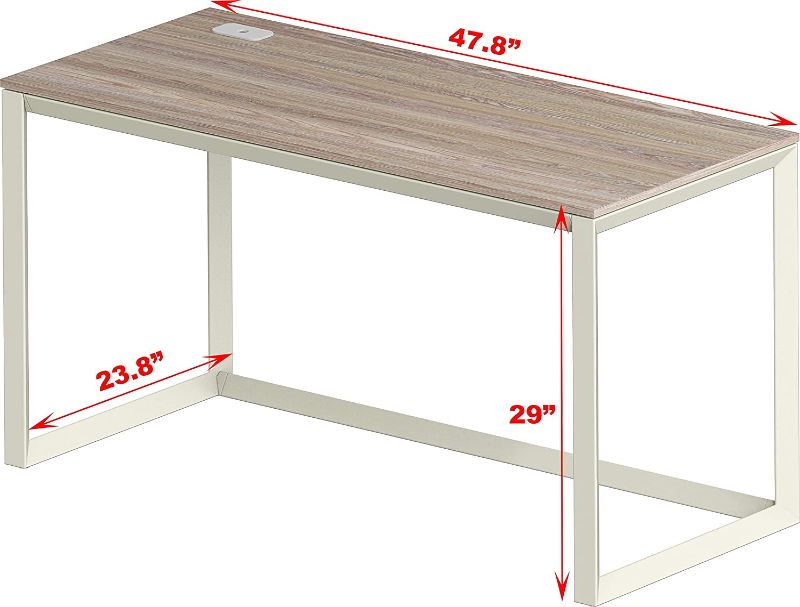 Photo 1 of SHW Triangle-Leg Home Office Computer Desk, Oak