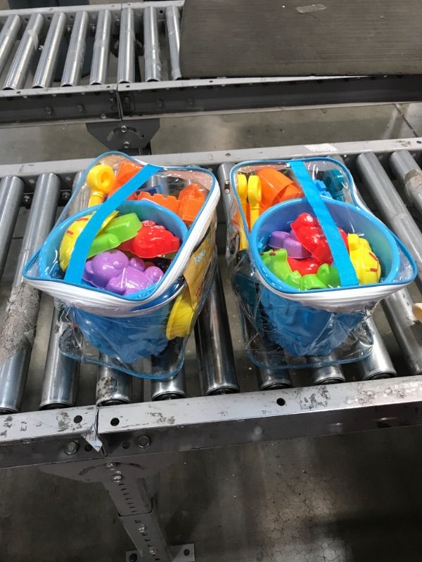 Photo 1 of 2 Packs Ayukawa 23 Pcs Beach Sand Toys ,Castle,Excavator,Watering can, Mold, Shovel,Outdoor Tool Kit for Kids, Toddlers