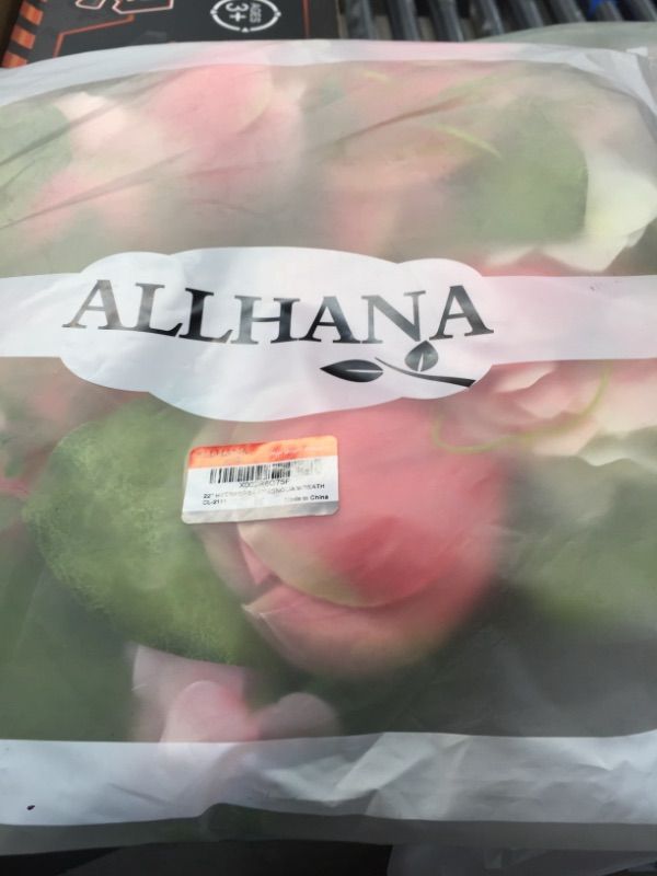 Photo 2 of ALLHANA Red Hydrangea Peony Wreath for Front Door, 20-22 Inch Artificial Spring Green Leaves Summer White Pink Magnolia Wreaths for All Seasons Farmhouse Home