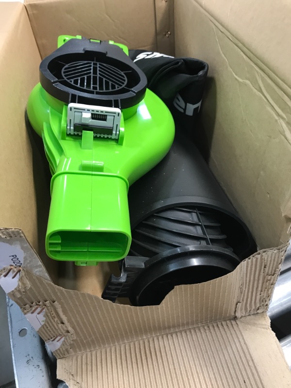 Photo 2 of Greenworks 40V 185 MPH Variable Speed Cordless Blower Vacuum, Battery 24312