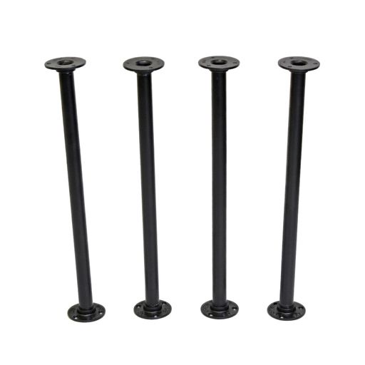 Photo 1 of 7Penn Industrial Pipe Table Leg Set - 4 Pc Black Pipe Table Legs, 30 Inch
