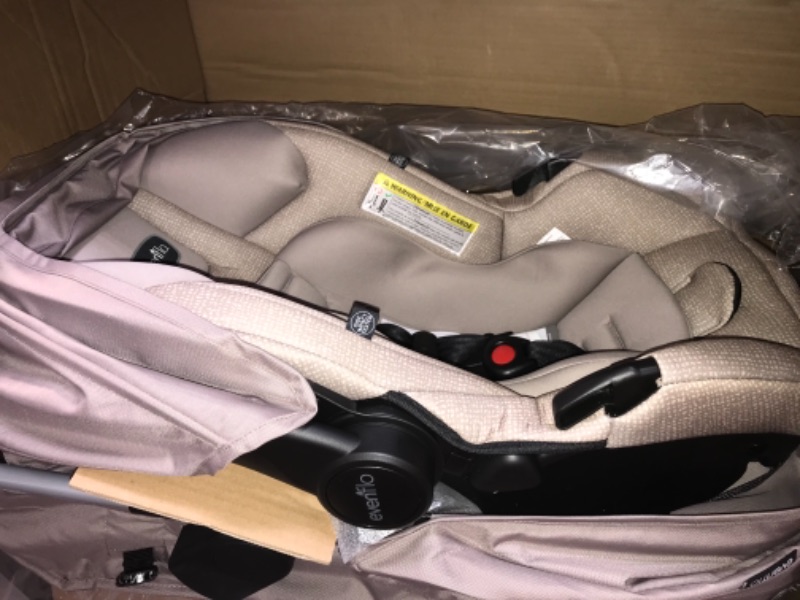 Photo 5 of Evenflo Pivot Modular Travel System with SafeMax Infant Car Seat - Sandstone