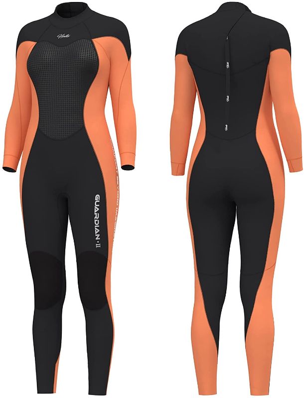 Photo 1 of Hevto Wetsuits Men and Women Guardian II Upgrade 5/3mm Neoprene GBS Seal Scuba Diving Full Suits Surfing Long Sleeve for Water Sports (LARGE)