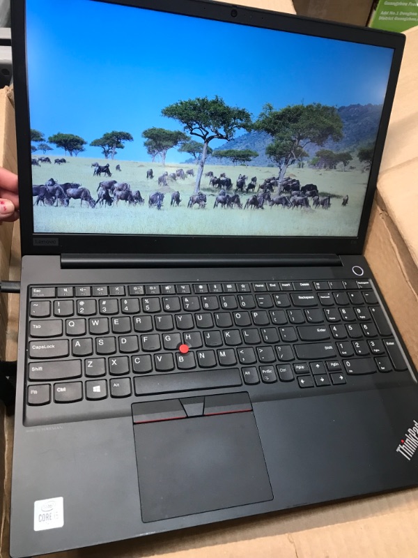 Photo 2 of Lenovo ThinkPad E15 15.6” Full HD IPS 1920 x 1080 Laptop, Core i5-10210U, 256 GB SSD, 8GB Ram, Win 10 Pro 64-bit
