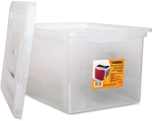 Photo 1 of Lorell LLR68925 Letter/Legal Plastic File Box, 1 EA

