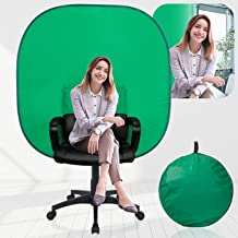Photo 1 of  52in/132cm Chroma Key Green Screen Chair Backdrop, Collapsible Portable Webcam Backdrop, for Streaming, Video Chats, Video Calls, Conferencing, Photography