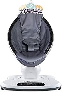 Photo 1 of 4moms mamaRoo 4 Baby Swing, Bluetooth Baby Rocker with 5 Unique Motions, Cool Mesh Fabric, Dark Grey
