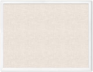 Photo 1 of U Brands Linen Cork Linen Bulletin Board, 30 x 40 Inches, White Wood Frame (2917U00-01)
