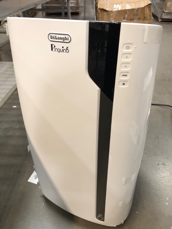 Photo 2 of De'Longhi 12000 BTU Portable Air Conditioner, Dehumidifier & Fan + Cool Surround Remote w/Built-in Temperature Control Sensor & Quiet Mode, 500 sq ft, Large Room, Pinguino 6800 BTU (DOE), White
