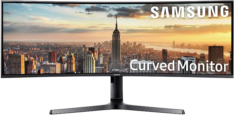 Photo 1 of SAMSUNG CJ89 43" Curved UltraWide 3840 X 1200 Resolution 120Hz Monitor (LC43J890DKNXZA), Black
