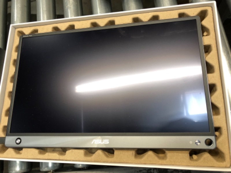 Photo 1 of ASUS ZenScreen 15.6" 1080P Portable Touch Monitor (MB16AMT) - Full HD, IPS, 10-point Touch, Built-in Battery, Foldable Smart Case, USB-C Power Delivery, Micro HDMI, For Laptop, PC, Phone, Console
