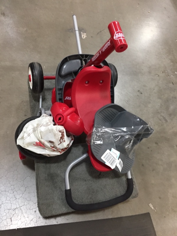 Photo 2 of 4-in-1 Stroll 'N Trike, Red Toddler Tricycle for Ages 1 Year -5 Years, 19.88" x 35.04" x 40.75"
(Parts Only)