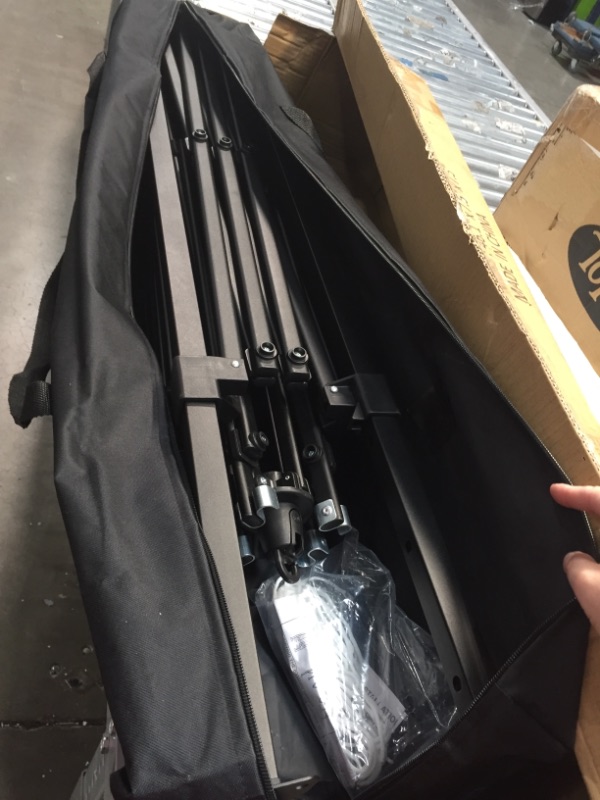 Photo 1 of LEYOUJIA Pop-up Canopy Tent with Carrying Bag,Easy One Person Setup Instant Outdoor Canopy Folding Shelter,10' x 10' Base 8' x 8' Top,Blue
//tent is ripped shown in pictures