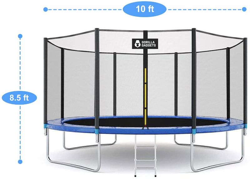 Photo 1 of 10ft trampoline -unknown model 
//missing parts //loosed parts