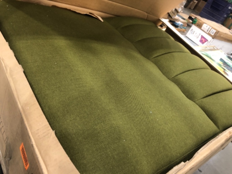 Photo 2 of ***PARTS ONLY*** Novogratz Brittany Convertible Sofa, Darker Forest Green