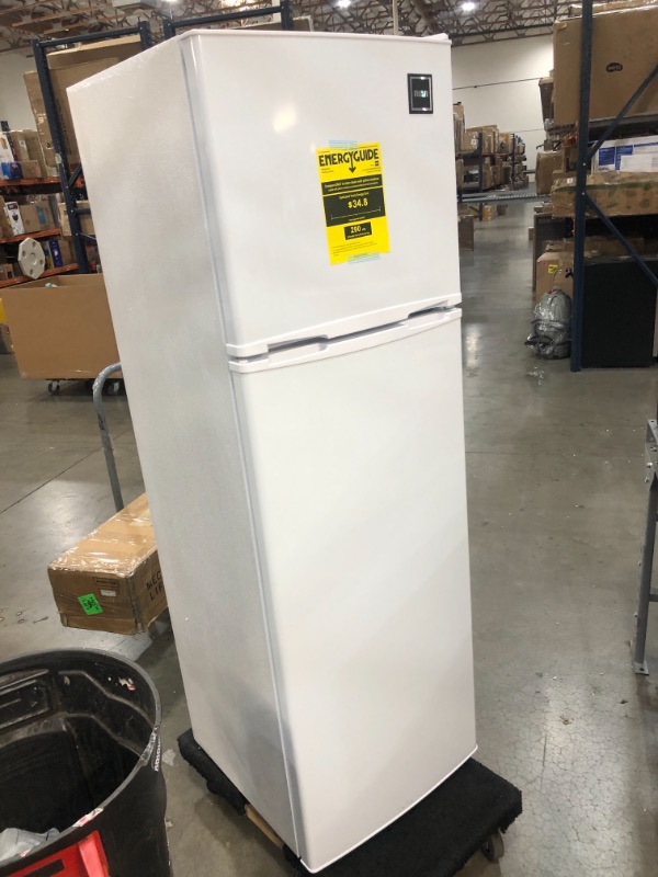 Photo 2 of 10 cu. ft. Top Freezer Refrigerator in White
