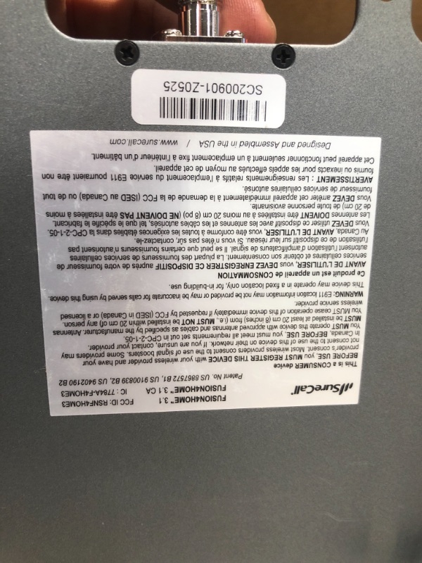 Photo 4 of PARTS ONLY
SureCall Fusion4Home Yagi/Whip, Cell Phone Signal Booster Kit for All Carriers 3G/4G LTE up to 3,000 Sq Ft
