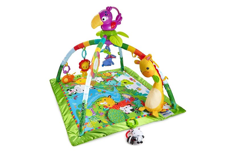 Photo 1 of Fisher-Price Rainforest Music Lights Deluxe Gym Amazon Exclusive, Multicolor
