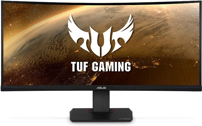 Photo 1 of Asus TUF Gaming VG35VQ 35” Curved HDR Monitor 100Hz Uwqhd (3440 X 1440) 1ms FreeSync Eye Care DisplayPort HDMI USB HDR10
