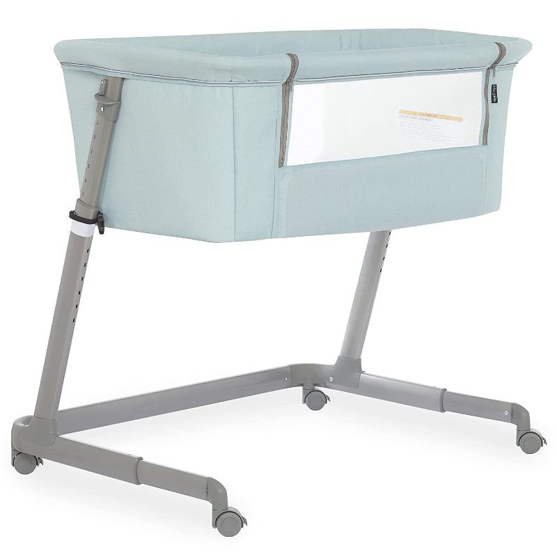 Photo 1 of Dream On Me Seashell Bassinet and Bedside Sleeper in Blue Haze
