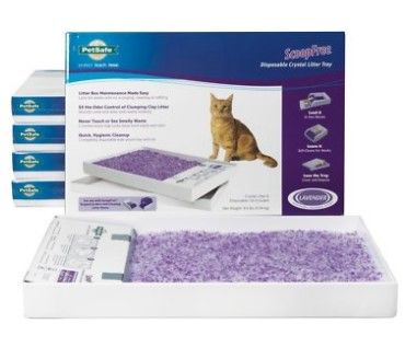 Photo 1 of PetSafe ScoopFree Lavender Scented Non-Clumping Crystal Cat Litter, 6 Count