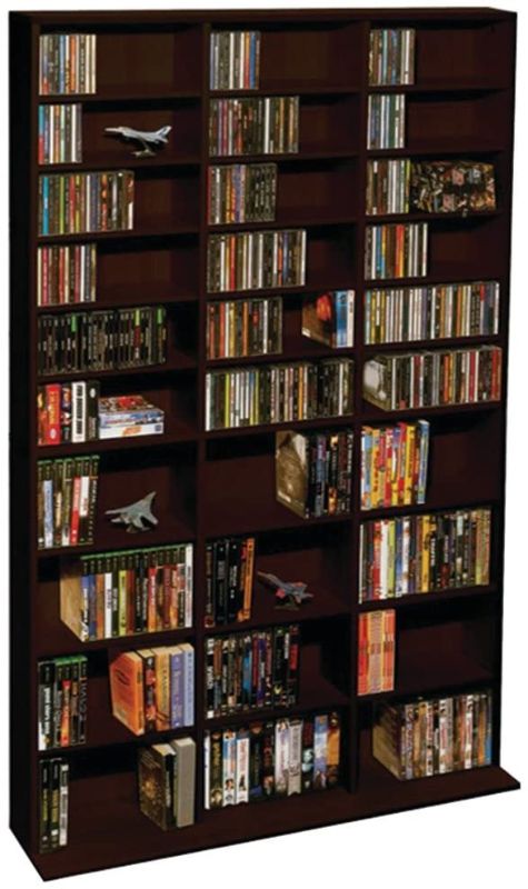 Photo 1 of Atlantic Oskar Adjustable Media Wall-Unit - Holds 1080 Cds, 504 Dvds or 576 Blu-Rays/Games, & Oskar Adjustable Media Cabinet - Holds 464 CDs, 228 DVDs or 276 Blu-rays
