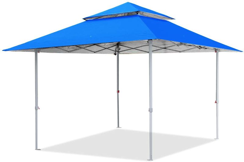 Photo 1 of ABCCANOPY 13x13 Canopy Tent Instant Shelter Pop Up Canopy 169 sq.ft Outdoor Sun Shade, Royal Blue
