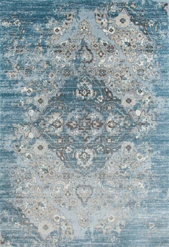 Photo 1 of 4620 Distressed Blue 7'10x10'6 Area Rug Carpet Large New
