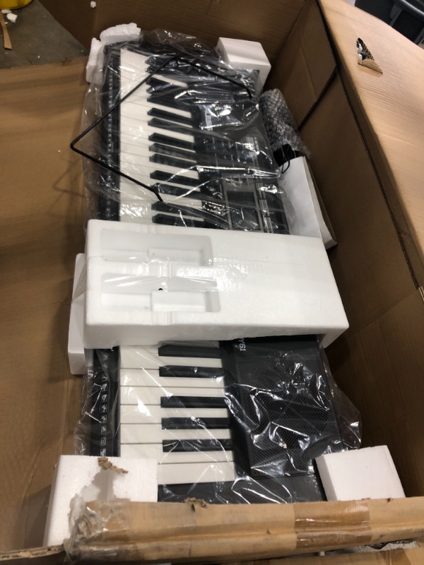 Photo 3 of Alesis Melody 61 Key Keyboard Piano with 300 Sounds, Speakers, Digital Piano Stand, Bench, Headphones, Microphone, Music Lessons and Demo Songs
