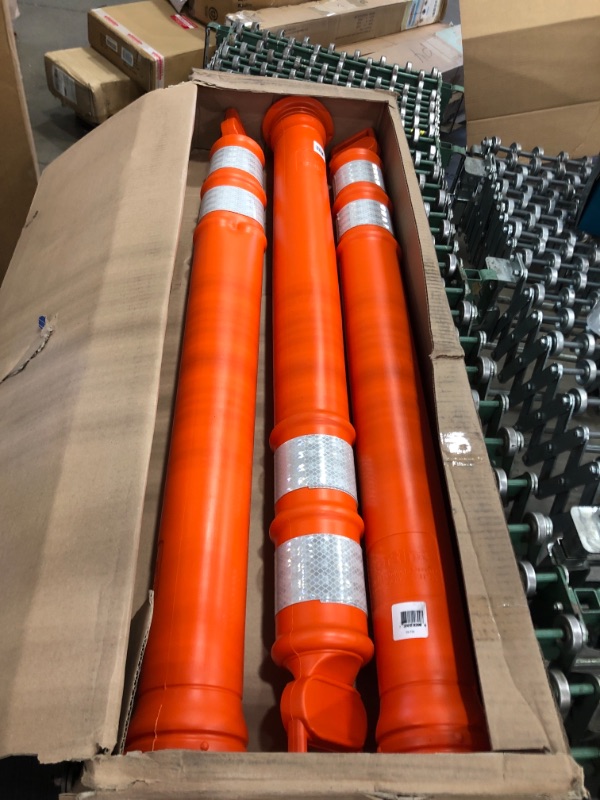 Photo 2 of Cortina Safety Products 45" Orange Polyethylene Delineator Post
3 PACK   
JUST THE POST