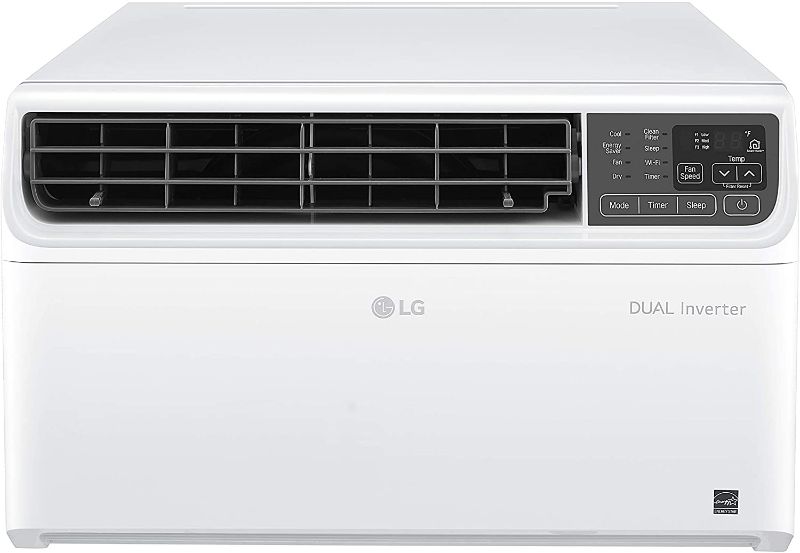 Photo 1 of LG LW1019IVSM Energy Star 9,500 BTU 115V Dual Inverter Window Air Conditioner with Wi-Fi Control, 10000, White

//TESTED AND FUNCTIONAL, MINOR COSMETIC DAMAGE WITH SCUFFS AND SCRATCHES 
