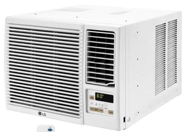 Photo 1 of LG Electronics 12,000 BTU 230/208-Volt Window Air Conditioner with Cool, Heat and Wi-Fi Control in White

//MISSING PANEL WHERE IT SHOWS TEMPERATURE 
