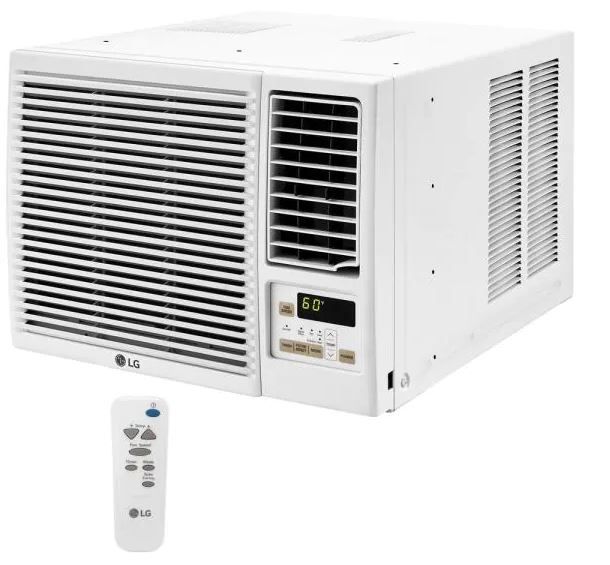 Photo 1 of LG 12,000 BTU 230/208-Volt Window Air Conditioner LW1221HRSM with Cool, Heat and WiFi in White

//UNABLE TO TEST FUNCTIONALITY 