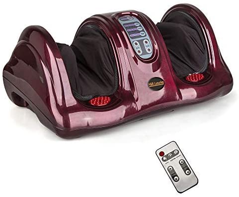 Photo 1 of H&B Luxuries Shiatsu Kneading Rolling Foot Massager Personal Health Studio ZH-9902-red
