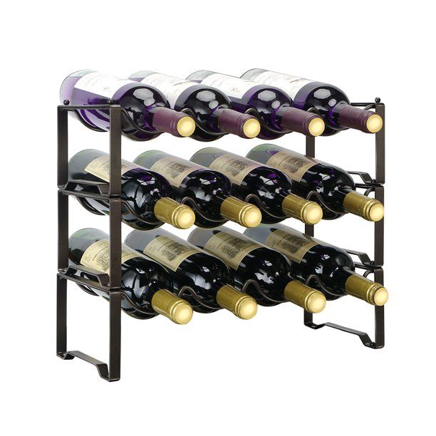 Photo 1 of 3 Tier Auledio Stackable Wine Rack(Bronze)