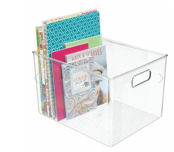 Photo 1 of Plastic Home Storage Organizer Bin - 12" x 10" x 8" (8 bins included)

