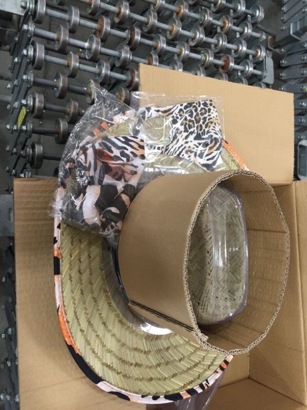 Photo 1 of Straw Hats Unlimited Unisex Straw Hat with Beautiful Inner Brim Print