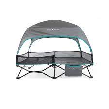 Photo 1 of Go With Me™ Bungalow Deluxe Portable Travel Cot – Grey