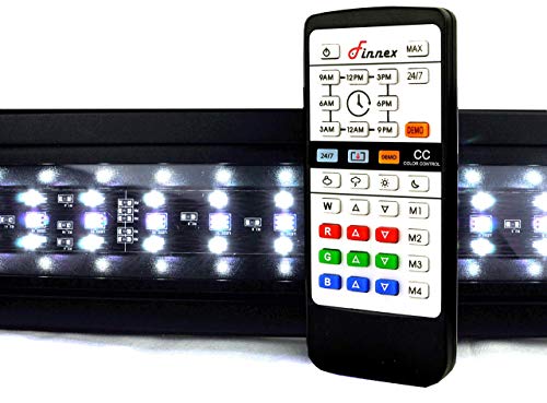 Photo 1 of Finnex Planted+ 24/7 LED Klc Aquarium LED Light, Automated Full Spectrum Fish Tank Light, 46.5-48", Black (KL-C48A)
