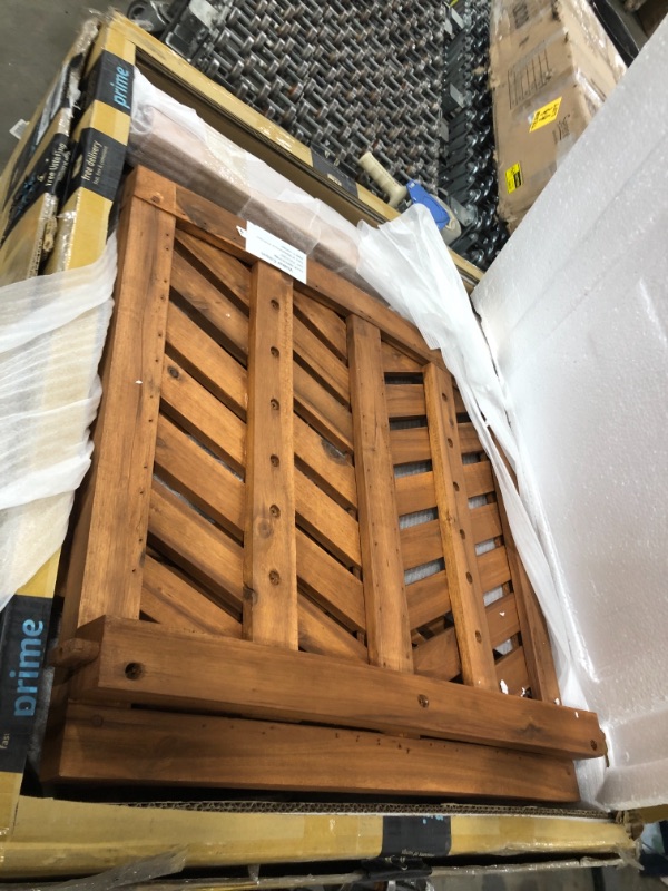 Photo 1 of Walker Edison Outdoor Wood Patio Chairs 